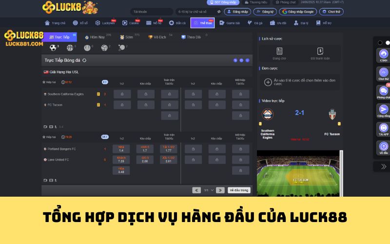 Tổng hợp dịch vụ hàng đầu của giới thiệu LUCK88