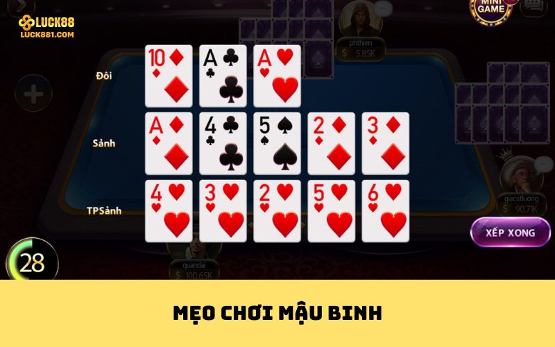 mẹo chơi Mậu binh